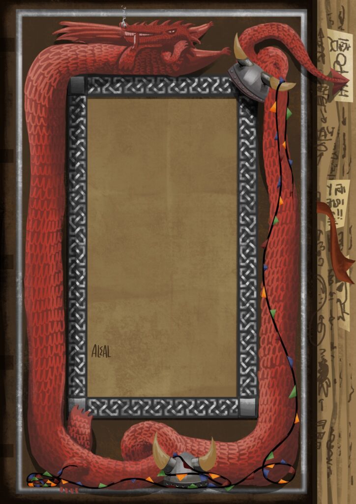 Ilustración para la portada "Como entrenar a tu dragón", escrita por Cressida Cowell.