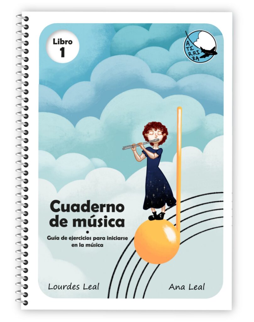 Portada del "Cuaderno de música", una guía de ejercicios para iniciarse en este arte.